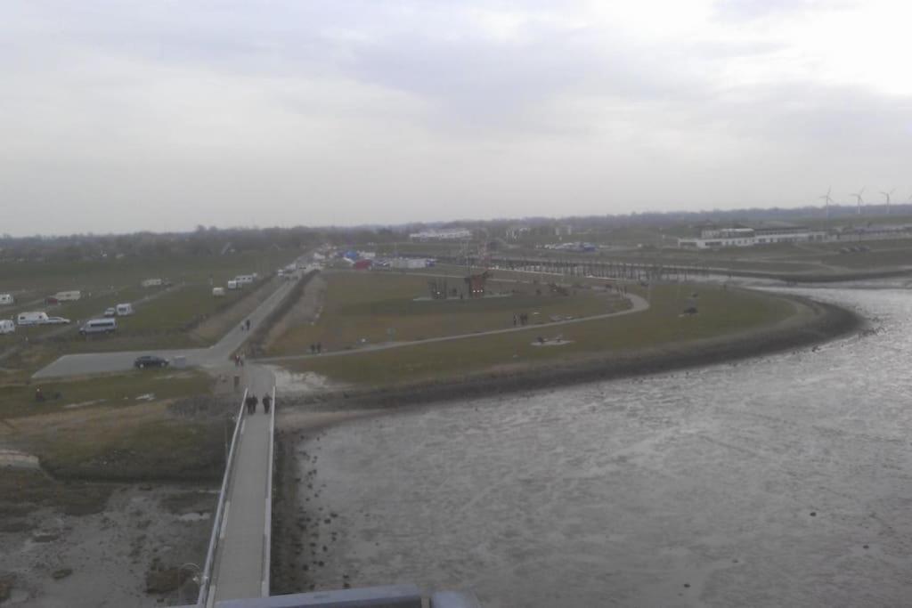 Nordsee Und Natur. Gemuetliche Fewo Mit Deichblick Dorumer Neufeld Bagian luar foto