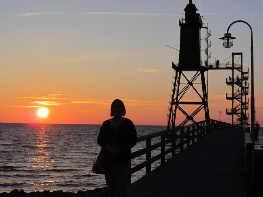 Nordsee Und Natur. Gemuetliche Fewo Mit Deichblick Dorumer Neufeld Bagian luar foto